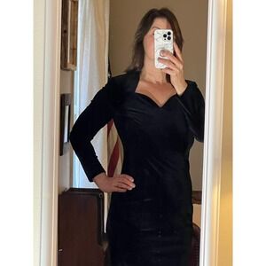 Black Velour dress by Jessica Howard